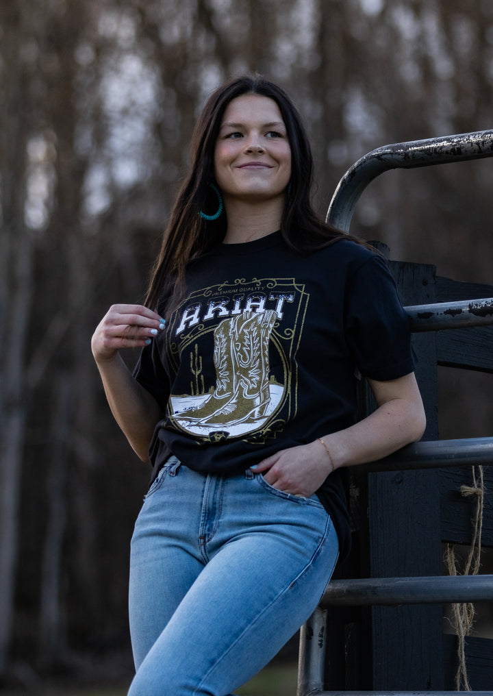 Ariat Boot Cloche T-Shirt 10063756 Shirts & Tops ariat ariatwomens Women's Ariat
