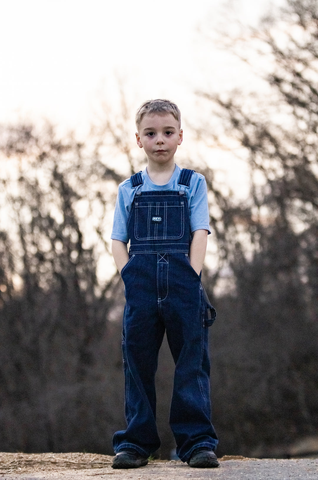 Kid's Denim Bib Overalls 225-45 Overalls boys Key Key