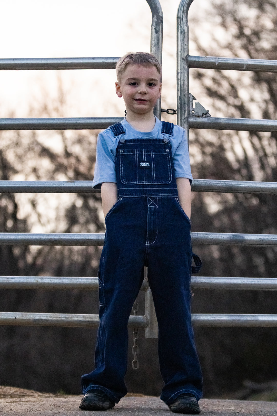 Kid's Denim Bib Overalls 225-45 Overalls boys Key Key