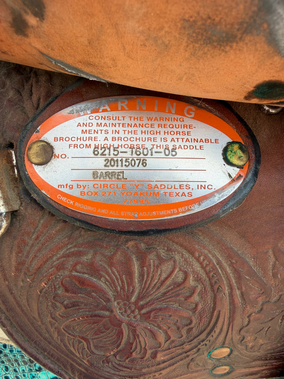 16” Circle Y High Horse Barrel Saddle Double C Western Supply