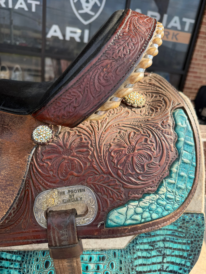 16” Circle Y High Horse Barrel Saddle Double C Western Supply