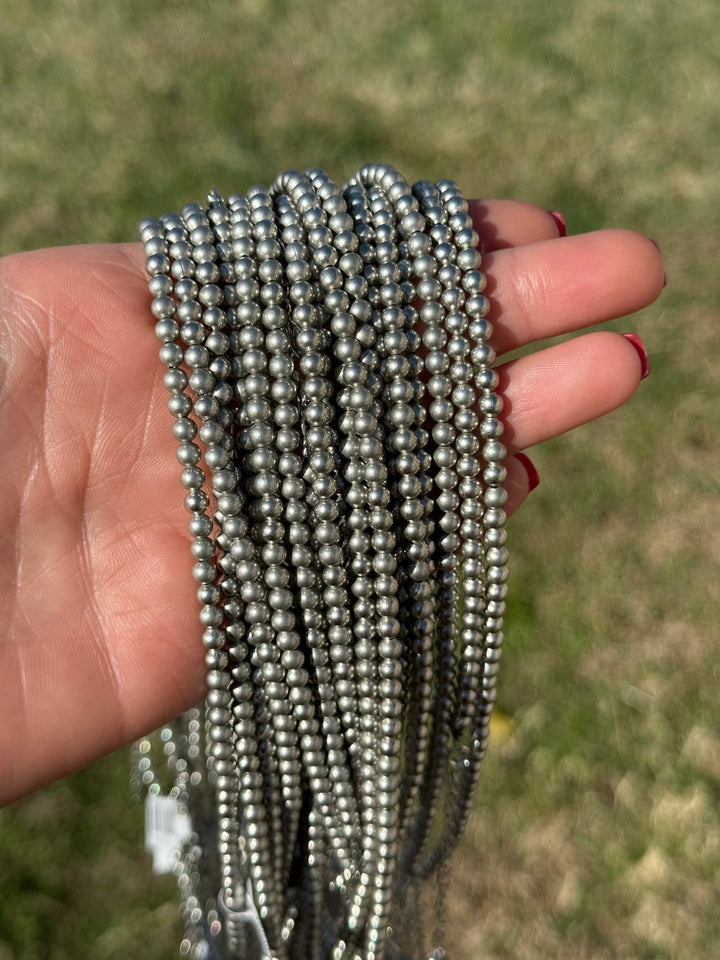 18 inch 4mm silver plated necklace Necklaces Shopify Collective The Bijoux FAB Jewelry The Bijoux FAB Jewelry