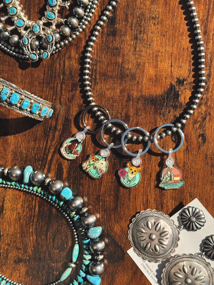 Bijoux FAB Character Keychain – Fabienne, Devon & Trouble keychain Shopify Collective The Bijoux FAB Jewelry The Bijoux FAB Jewelry