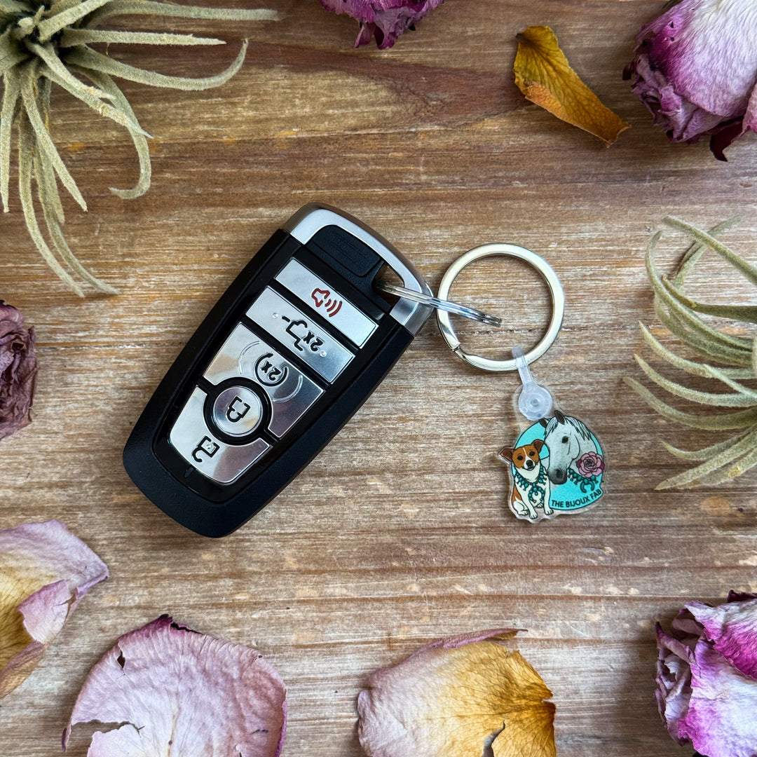 Bijoux FAB Character Keychain – Fabienne, Devon & Trouble keychain Shopify Collective The Bijoux FAB Jewelry The Bijoux FAB Jewelry