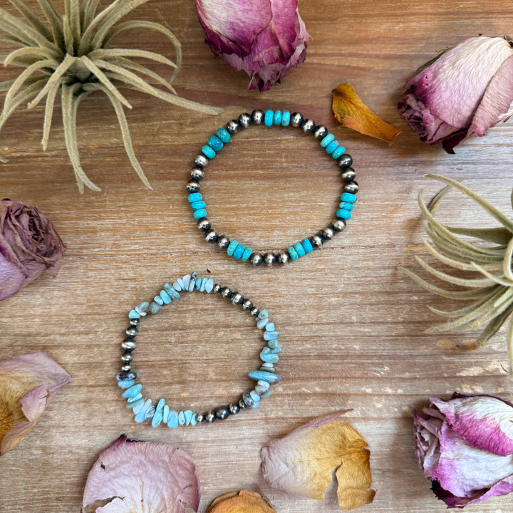 Sterling Silver Mini Wolf Stretchy Bracelet Bundle (Set of 2) – Mixed Stone Bracelets Shopify Collective The Bijoux FAB Jewelry The Bijoux FAB Jewelry