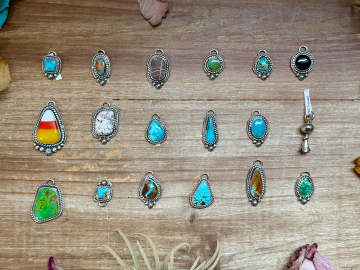 Sterling Silver & Turquoise Charms – Handmade by Jason Ogg & Shay Pfeiffer – USA Made – Pick Your Favorite charms Shopify Collective The Bijoux FAB Jewelry The Bijoux FAB Jewelry