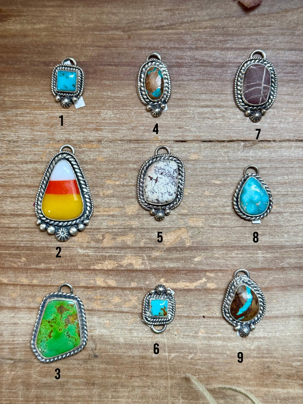 Sterling Silver & Turquoise Charms – Handmade by Jason Ogg & Shay Pfeiffer – USA Made – Pick Your Favorite charms Shopify Collective The Bijoux FAB Jewelry The Bijoux FAB Jewelry