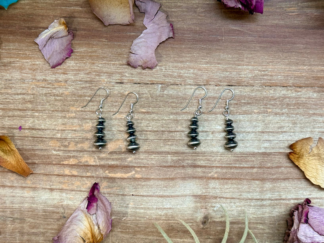 Sterling Silver Saucer Pearl Dangle Earrings – Handmade by Colby Ogg & Addalie Ogg – USA Made Earrings Shopify Collective The Bijoux FAB Jewelry The Bijoux FAB Jewelry