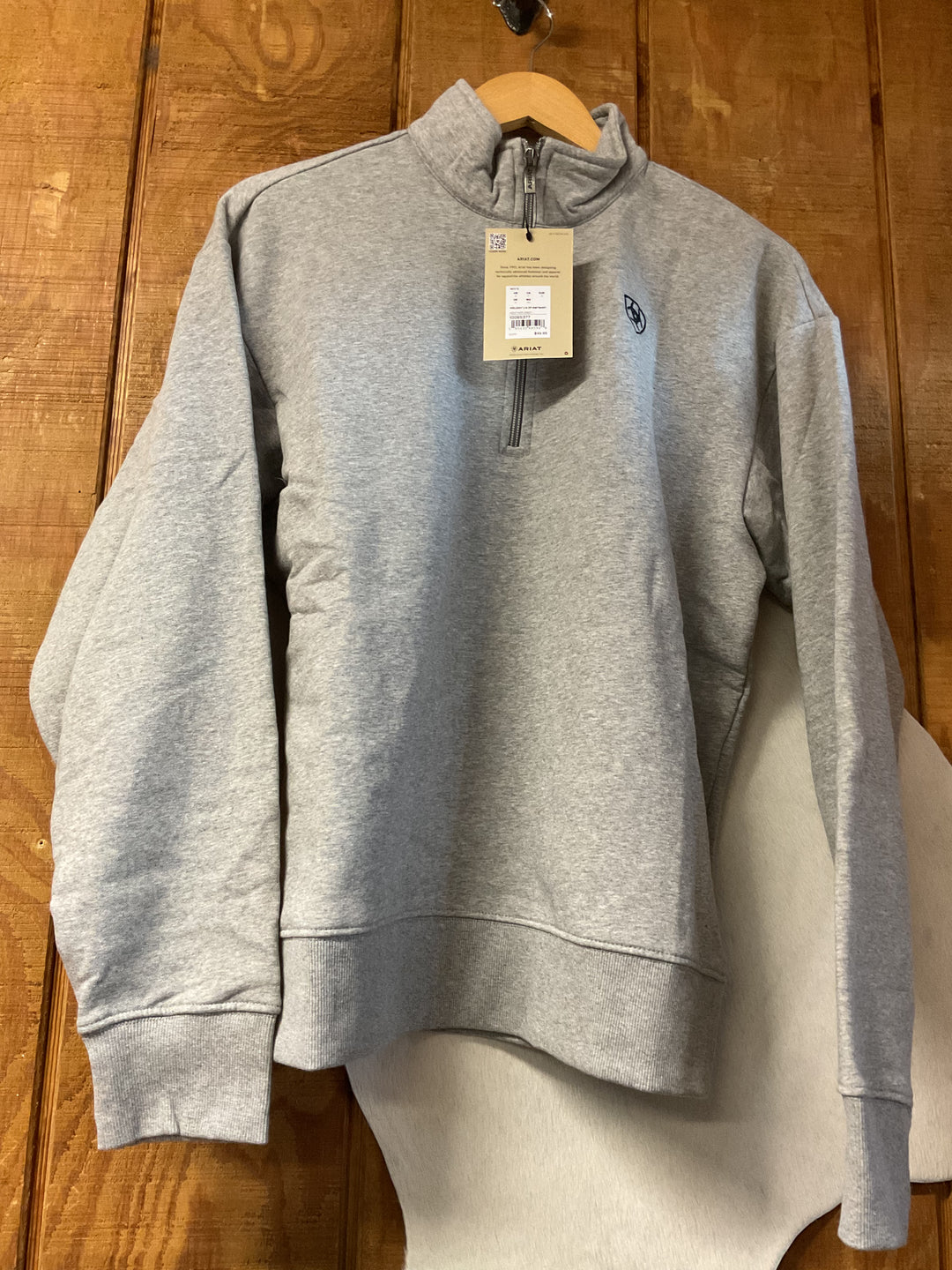 MNS Holiday 1/4 Zip Sweatshirt HEATHER GREY 10085377