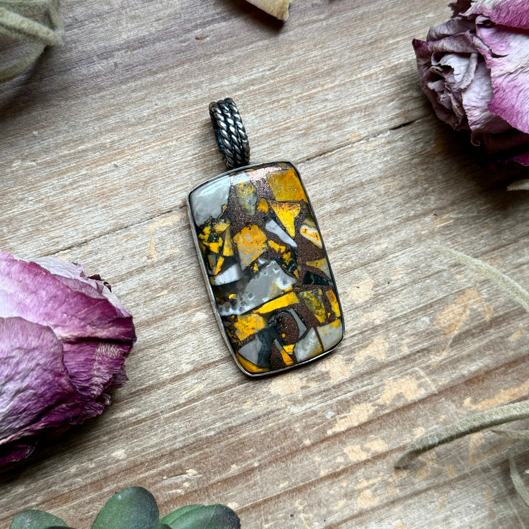 Mojave Bumblebee Pendant – Sterling Silver – Fits Up To 8 mm Pearls – Made by The Bijoux FAB Pendant Shopify Collective The Bijoux FAB Jewelry The Bijoux FAB Jewelry