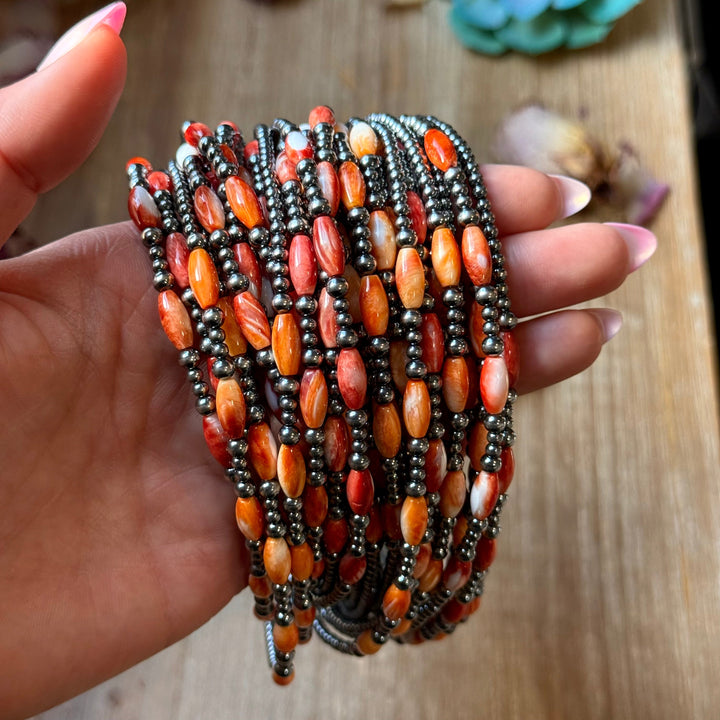 Orange Spiny Oyster Choker – 14.5” Choker Shopify Collective The Bijoux FAB Jewelry The Bijoux FAB Jewelry