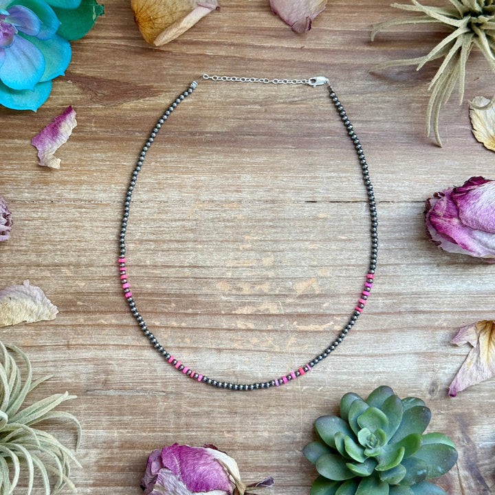 Pink Faceted Opal Necklace – 3 mm – 16” Necklaces Shopify Collective The Bijoux FAB Jewelry The Bijoux FAB Jewelry