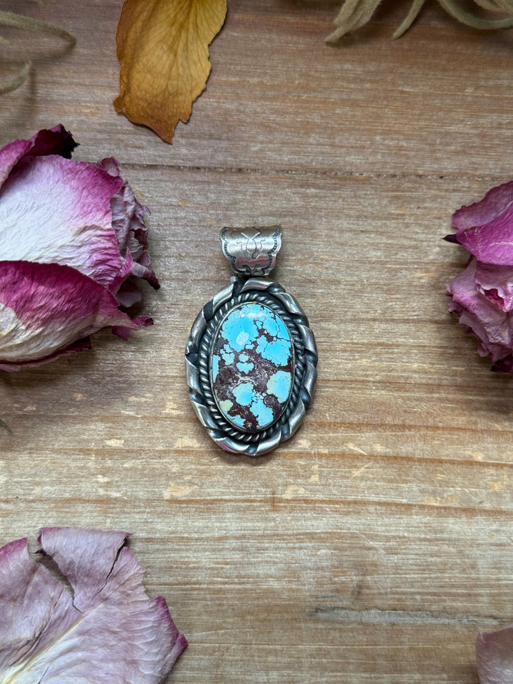 Golden Hills Turquoise Sterling Silver Pendant Pendant Shopify Collective The Bijoux FAB Jewelry The Bijoux FAB Jewelry