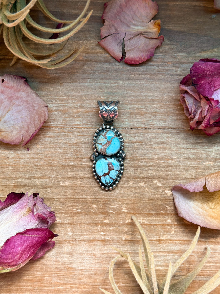 Golden Hills Turquoise Sterling Silver Pendant Pendant Shopify Collective The Bijoux FAB Jewelry The Bijoux FAB Jewelry