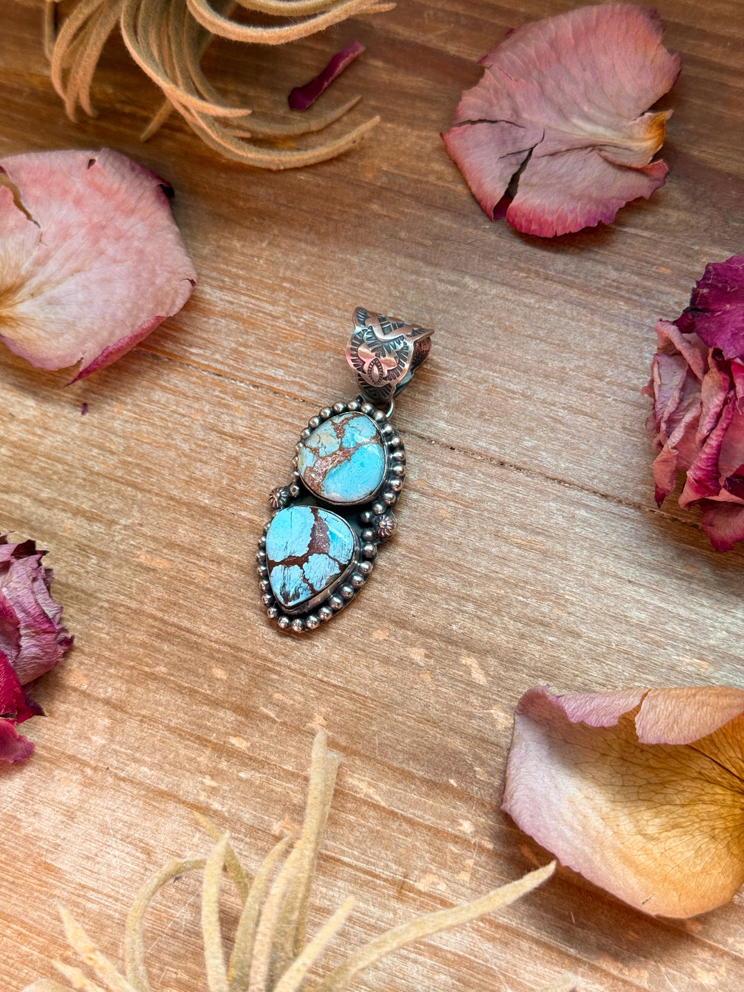Golden Hills Turquoise Sterling Silver Pendant Pendant Shopify Collective The Bijoux FAB Jewelry The Bijoux FAB Jewelry