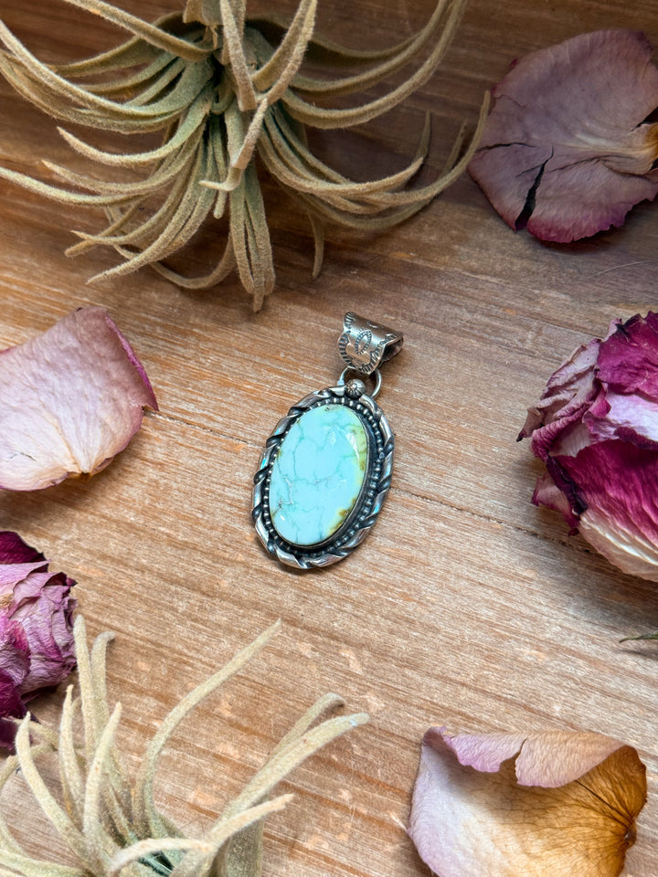 Palomino Turquoise Sterling Silver Pendant – Oval Shopify Collective The Bijoux FAB Jewelry The Bijoux FAB Jewelry