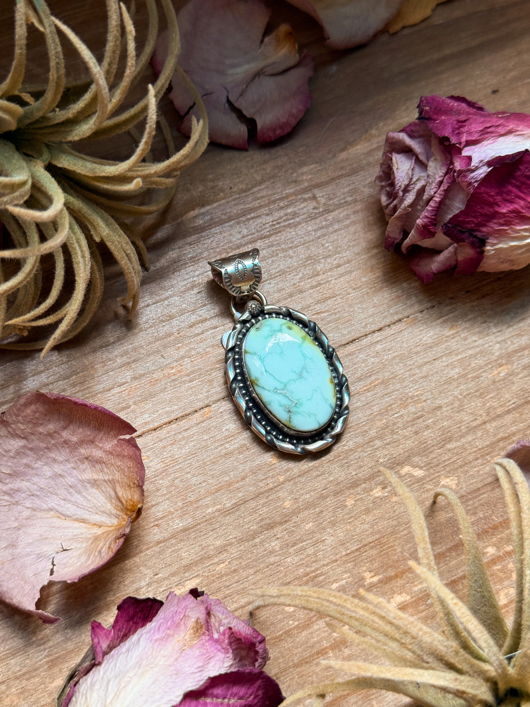 Palomino Turquoise Sterling Silver Pendant – Oval Shopify Collective The Bijoux FAB Jewelry The Bijoux FAB Jewelry