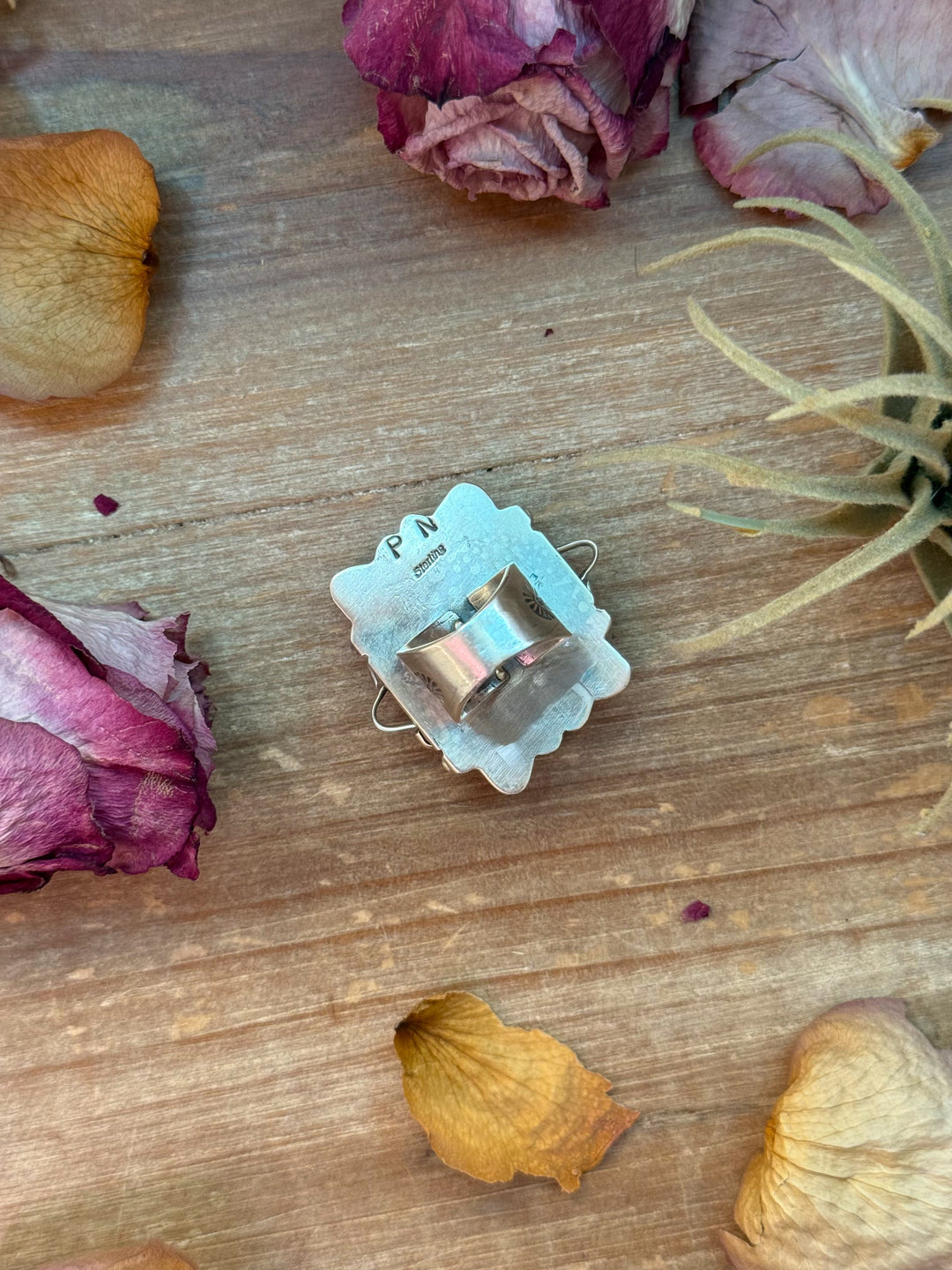 Ribbon Turquoise Sterling Silver Ring – Size 6.5 – (Philbert Nez) ring Shopify Collective The Bijoux FAB Jewelry The Bijoux FAB Jewelry
