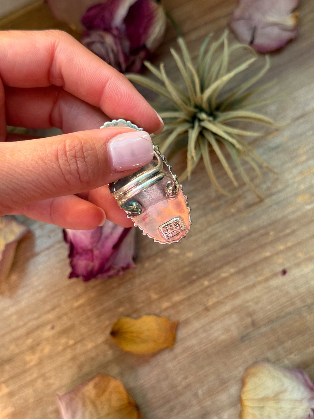 Red Coral Cluster Sterling Silver Ring – Size 9 ring Shopify Collective The Bijoux FAB Jewelry The Bijoux FAB Jewelry