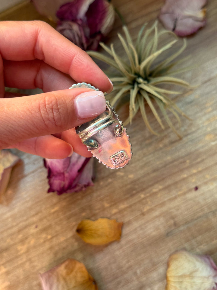 Red Coral Cluster Sterling Silver Ring – Size 9 ring Shopify Collective The Bijoux FAB Jewelry The Bijoux FAB Jewelry