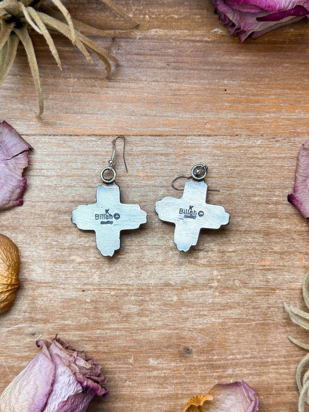 Sterling Silver Zia Dangle Earrings – Native Made by K. Billah Earrings Shopify Collective The Bijoux FAB Jewelry The Bijoux FAB Jewelry