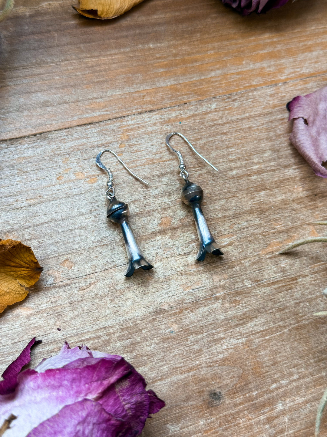 Sterling Silver Medium Blossom Dangle Earrings Earrings Shopify Collective The Bijoux FAB Jewelry The Bijoux FAB Jewelry