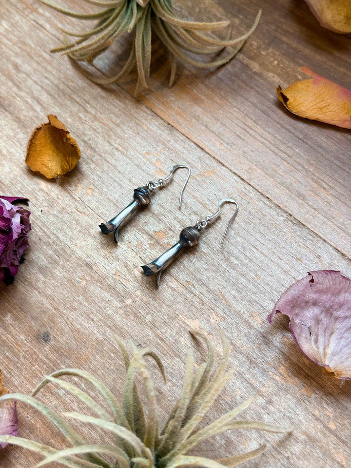 Sterling Silver Medium Blossom Dangle Earrings Earrings Shopify Collective The Bijoux FAB Jewelry The Bijoux FAB Jewelry