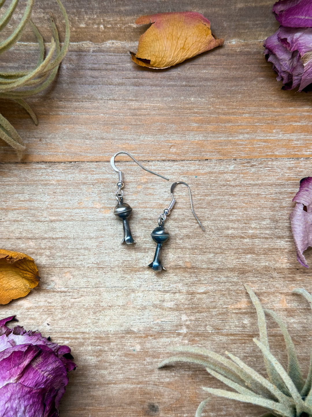 Sterling Silver Mini Blossom Dangle Earrings Earrings Shopify Collective The Bijoux FAB Jewelry The Bijoux FAB Jewelry