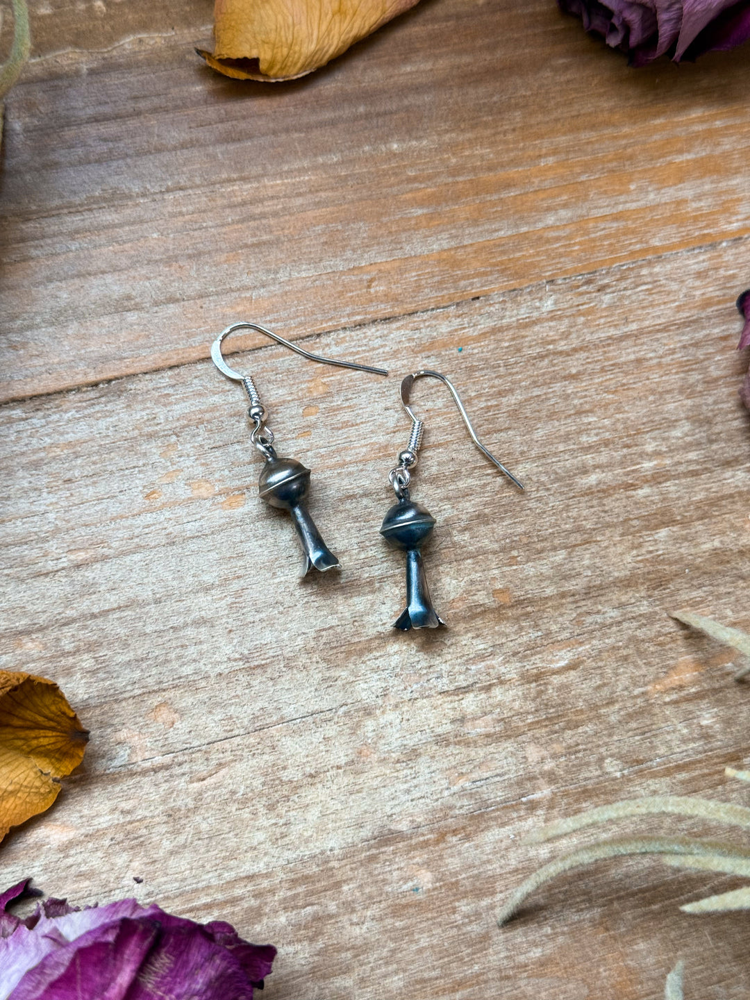 Sterling Silver Mini Blossom Dangle Earrings Earrings Shopify Collective The Bijoux FAB Jewelry The Bijoux FAB Jewelry