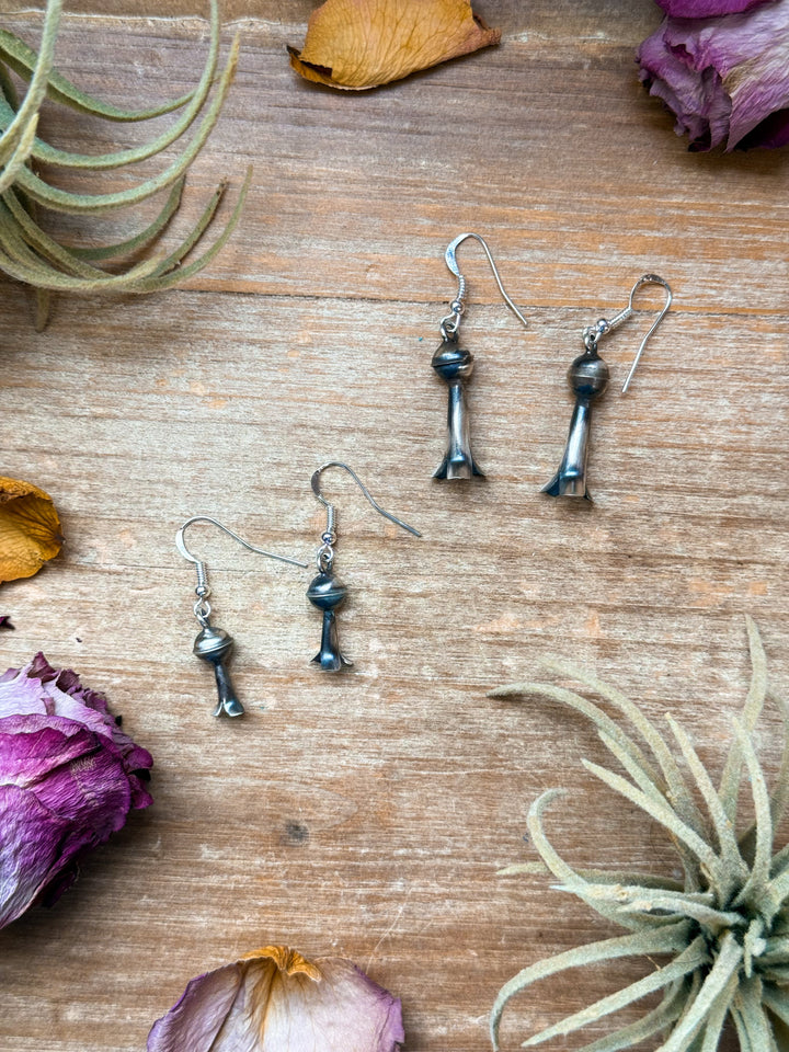 Sterling Silver Mini Blossom Dangle Earrings Earrings Shopify Collective The Bijoux FAB Jewelry The Bijoux FAB Jewelry