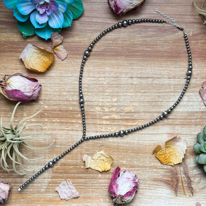 Lariat graduated sterling silver pearl necklaces Shopify Collective The Bijoux FAB Jewelry The Bijoux FAB Jewelry