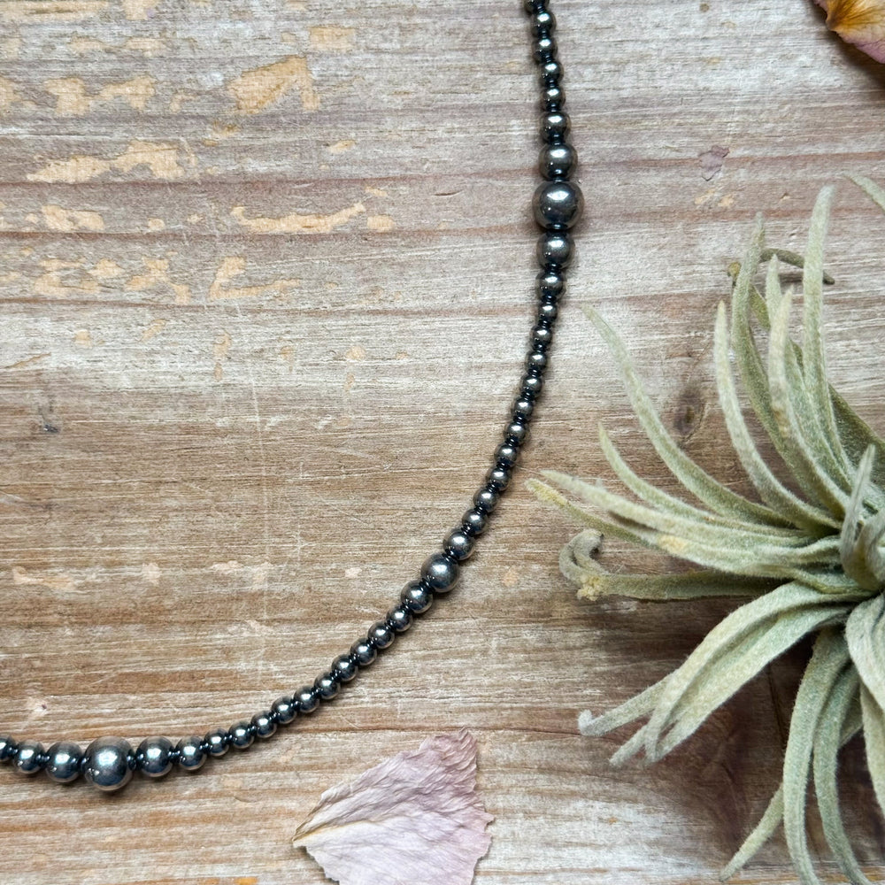 Sterling Silver Graduated Pearl Necklace – 22" Necklaces Shopify Collective The Bijoux FAB Jewelry The Bijoux FAB Jewelry