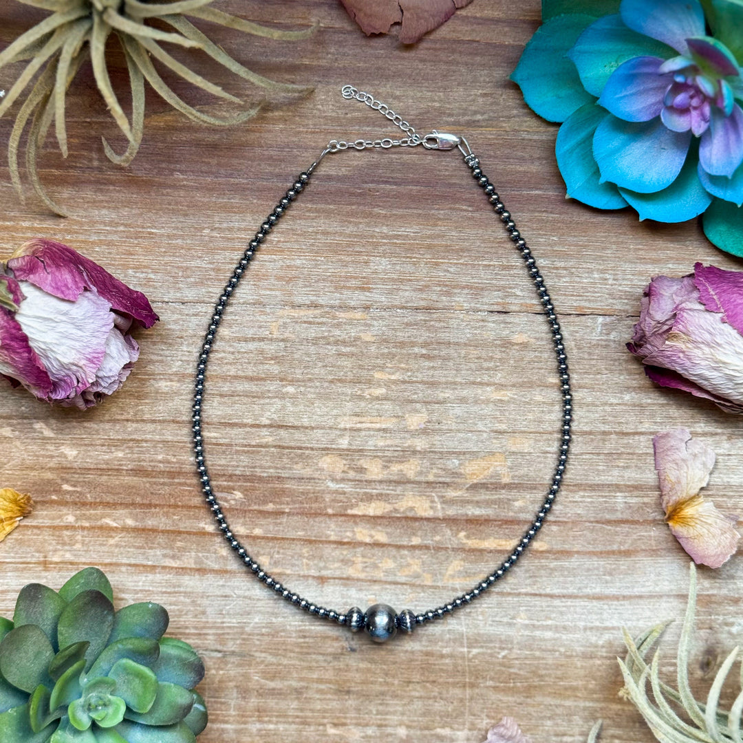 10mm In The Middle 3mm Sterling Silver - 14" Choker Shopify Collective The Bijoux FAB Jewelry The Bijoux FAB Jewelry