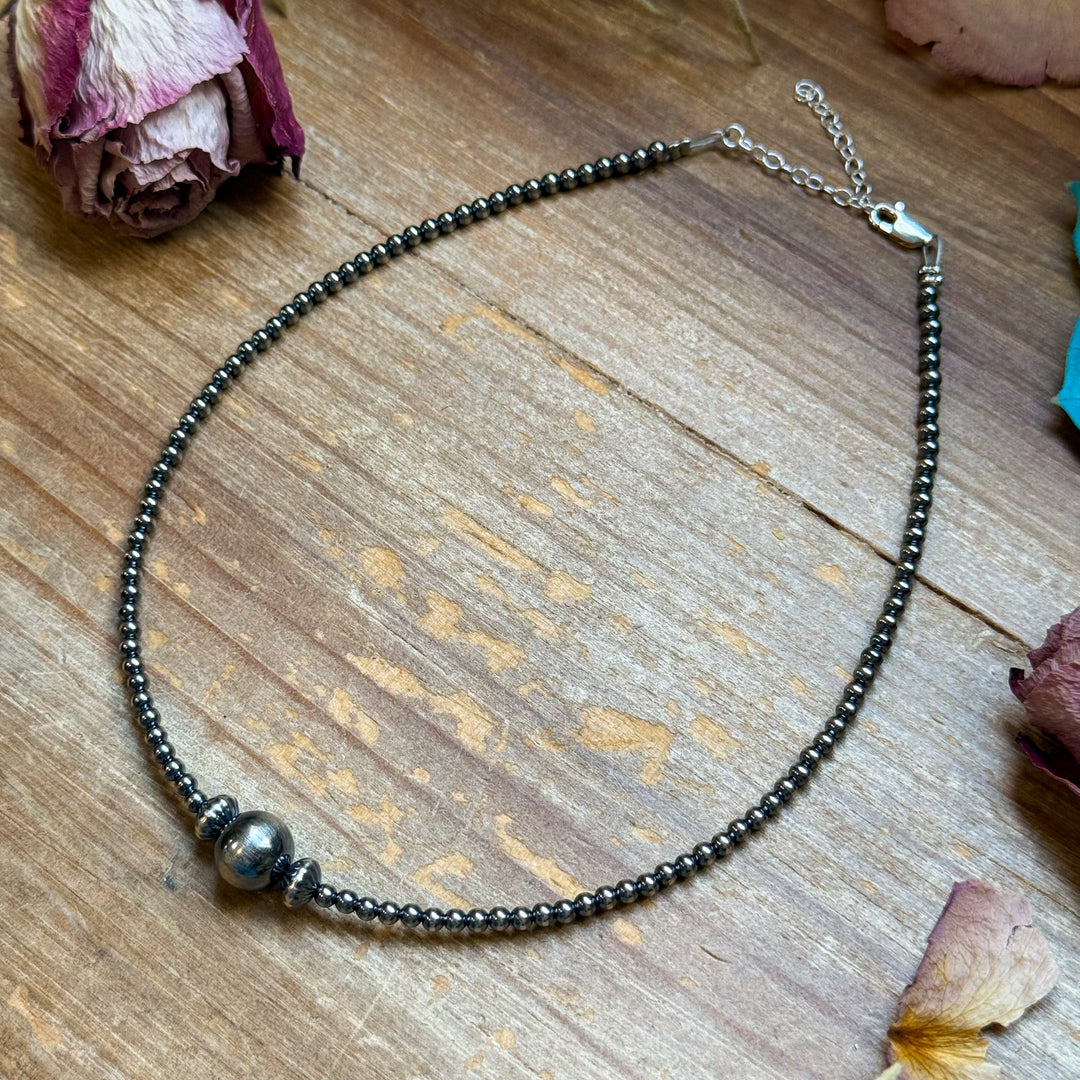 10mm In The Middle 3mm Sterling Silver - 14" Choker Shopify Collective The Bijoux FAB Jewelry The Bijoux FAB Jewelry