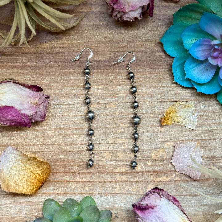 All Sterling Silver Pearls earrings dangle simple on needle Earrings Shopify Collective The Bijoux FAB Jewelry The Bijoux FAB Jewelry