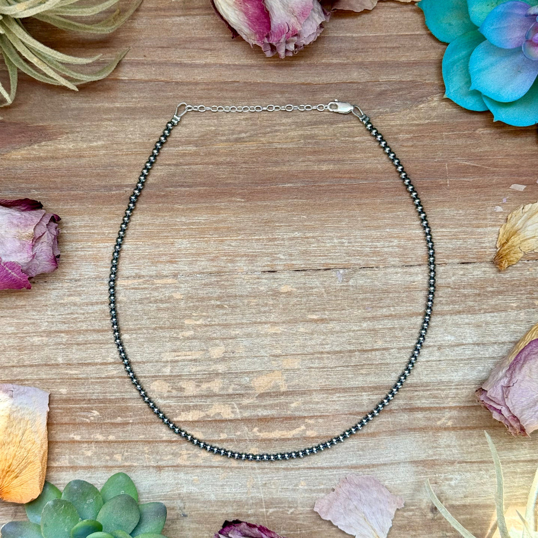 14 inch 3 mm sterling silver pearls - choker chokers Shopify Collective The Bijoux FAB Jewelry The Bijoux FAB Jewelry