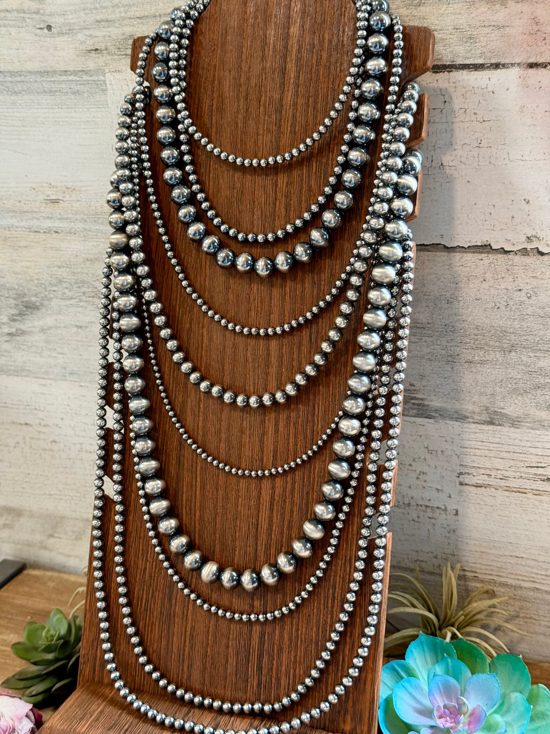 NEW! Build your own Sterling Silver Pearls Necklace 3-4-5-6-8-10-12-14 mm Necklaces Shopify Collective The Bijoux FAB Jewelry The Bijoux FAB Jewelry