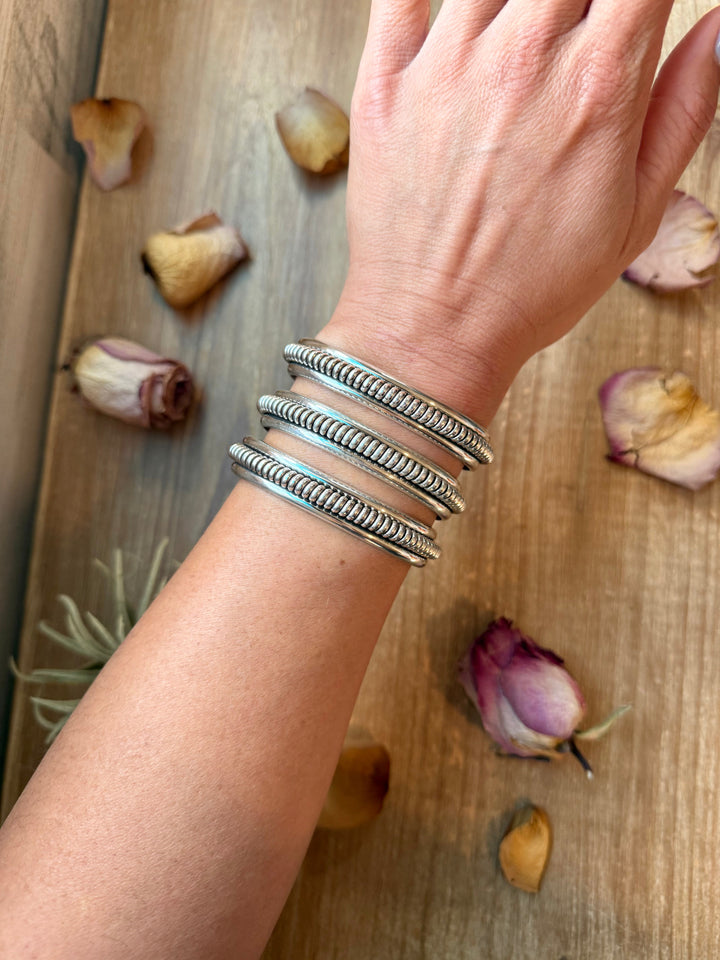 Sterling Silver Heavy-Duty Cuff Bracelet cuff Shopify Collective The Bijoux FAB Jewelry The Bijoux FAB Jewelry