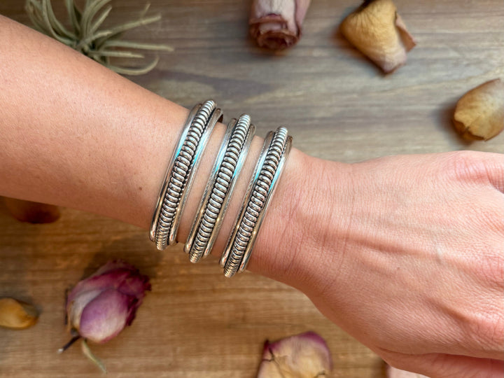Sterling Silver Heavy-Duty Cuff Bracelet cuff Shopify Collective The Bijoux FAB Jewelry The Bijoux FAB Jewelry