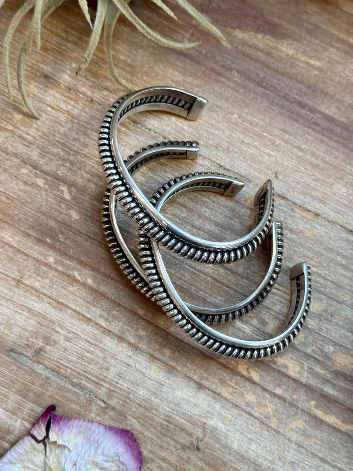 Sterling Silver Heavy-Duty Cuff Bracelet cuff Shopify Collective The Bijoux FAB Jewelry The Bijoux FAB Jewelry