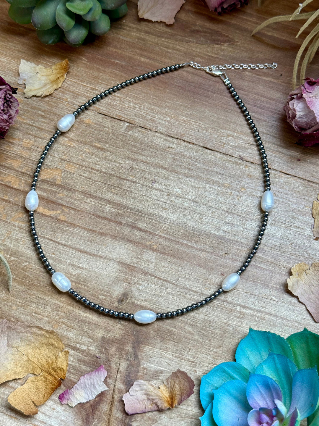 16” Freshwater Pearl Necklace – Sterling Silver Necklaces Shopify Collective The Bijoux FAB Jewelry The Bijoux FAB Jewelry