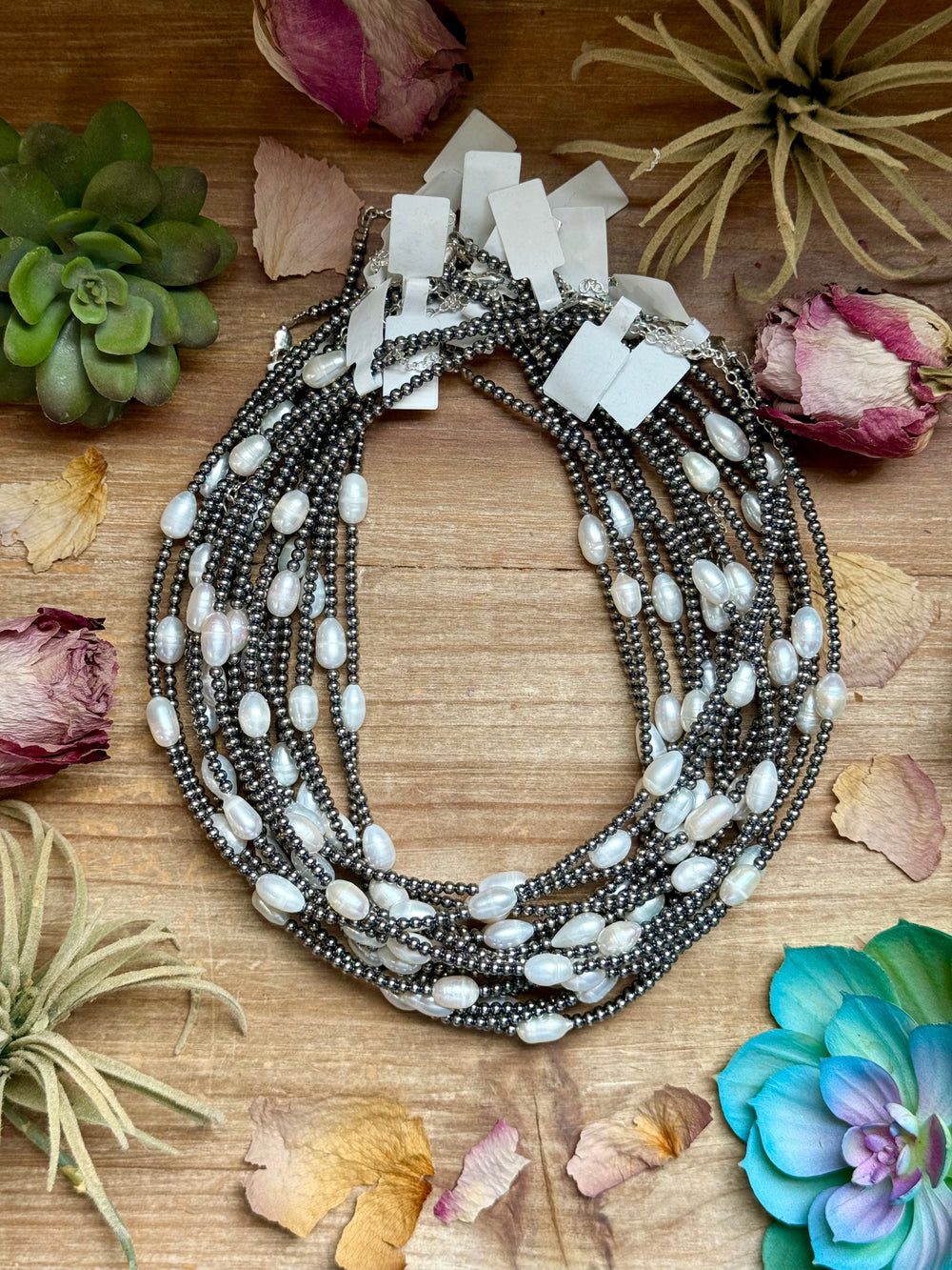 16” Freshwater Pearl Necklace – Sterling Silver Necklaces Shopify Collective The Bijoux FAB Jewelry The Bijoux FAB Jewelry