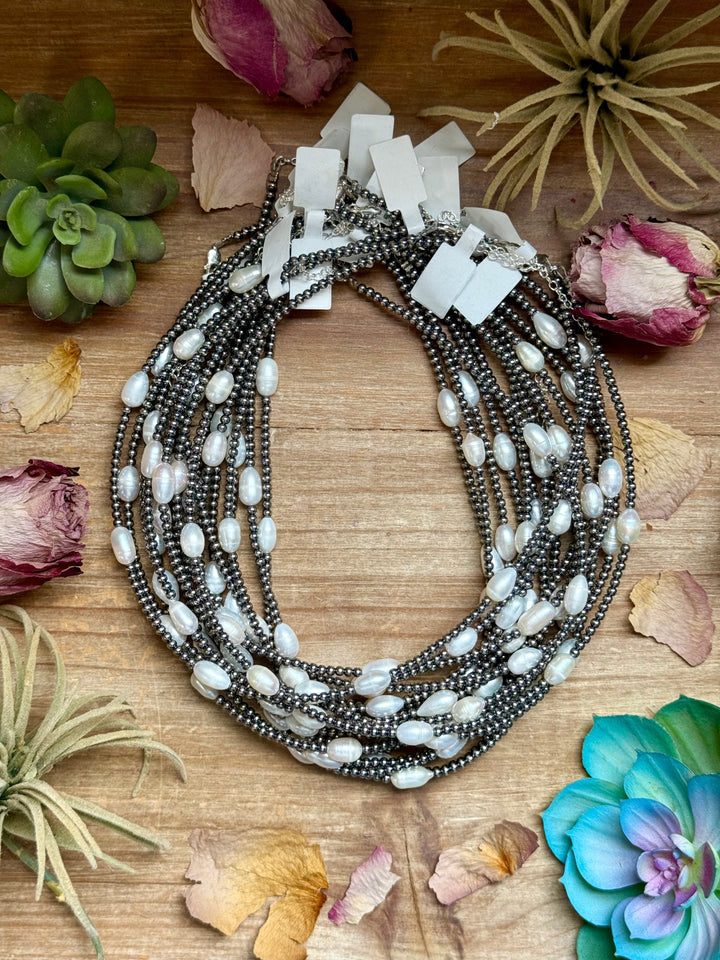 16” Freshwater Pearl Necklace – Sterling Silver Necklaces Shopify Collective The Bijoux FAB Jewelry The Bijoux FAB Jewelry