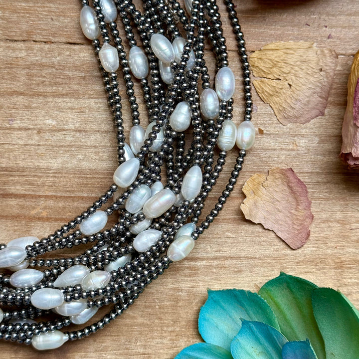 16” Freshwater Pearl Necklace – Sterling Silver Necklaces Shopify Collective The Bijoux FAB Jewelry The Bijoux FAB Jewelry