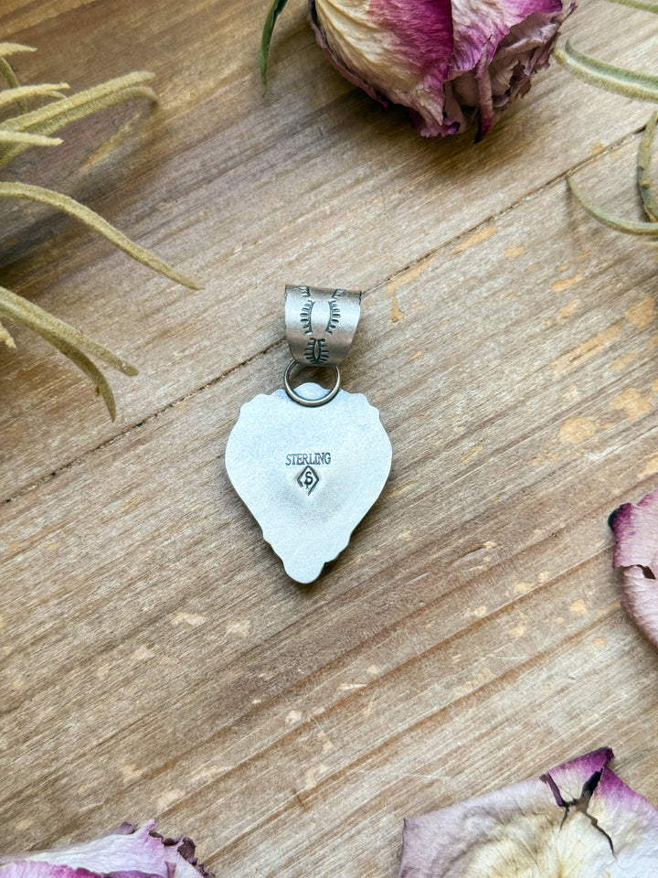Sterling Silver Orange Spiny Oyster Heart Pendant – Handmade by Artist Shay Pfeiffer Pendant Shopify Collective The Bijoux FAB Jewelry The Bijoux FAB Jewelry