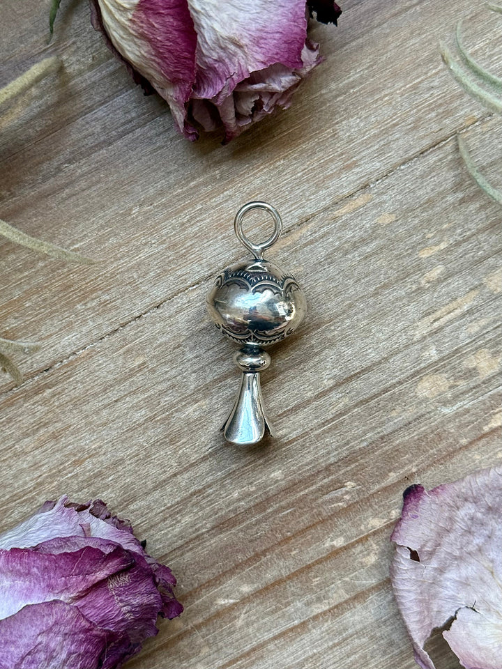 Sterling Silver Fancy Sun Ray Blossom Pendant – Hand Milled by Jason Ogg Pendant Shopify Collective The Bijoux FAB Jewelry The Bijoux FAB Jewelry