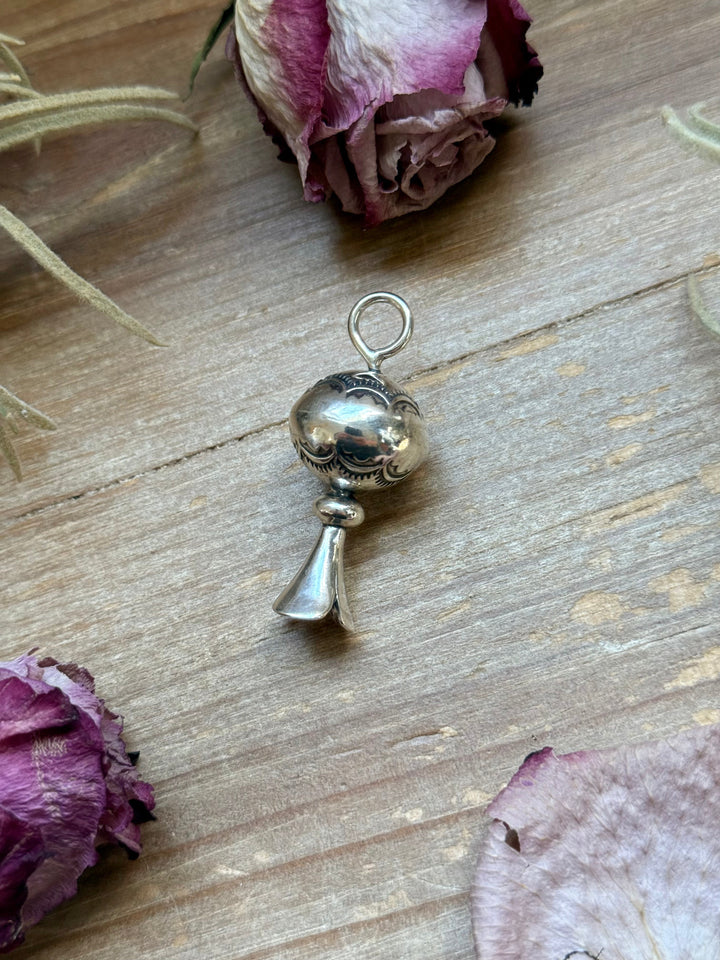 Sterling Silver Fancy Sun Ray Blossom Pendant – Hand Milled by Jason Ogg Pendant Shopify Collective The Bijoux FAB Jewelry The Bijoux FAB Jewelry