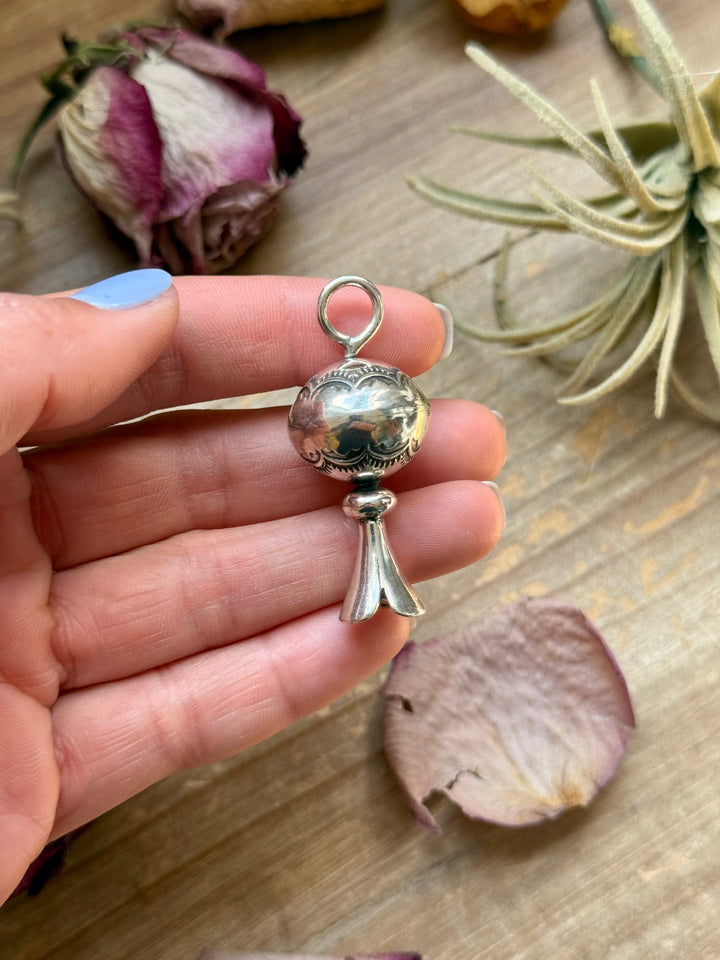 Sterling Silver Fancy Sun Ray Blossom Pendant – Hand Milled by Jason Ogg Pendant Shopify Collective The Bijoux FAB Jewelry The Bijoux FAB Jewelry