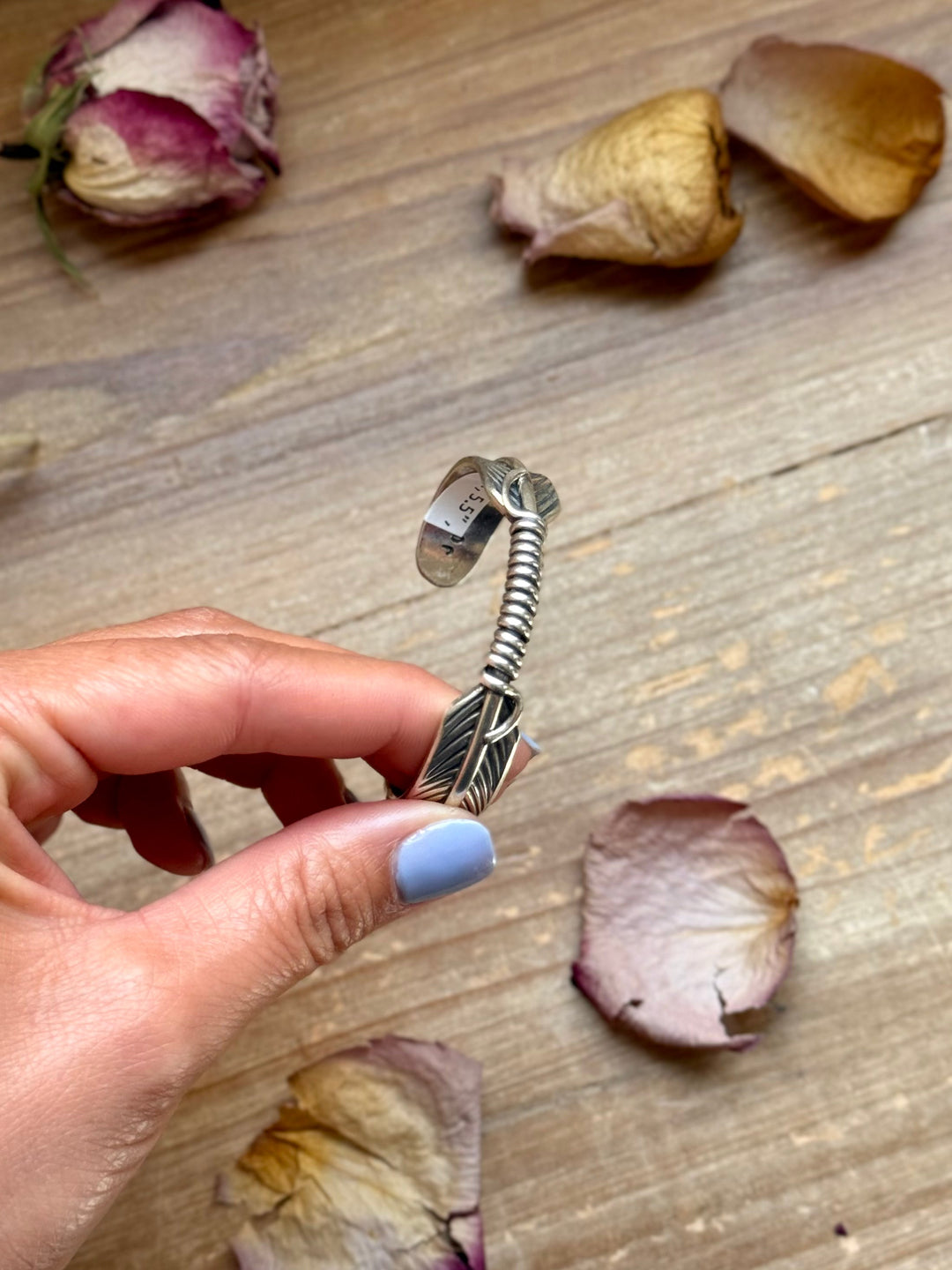 Sterling Silver Hudson Feather Cuff – Fits 5.5” Wrist – Handmade by Artist Jason Ogg cuff Shopify Collective The Bijoux FAB Jewelry The Bijoux FAB Jewelry