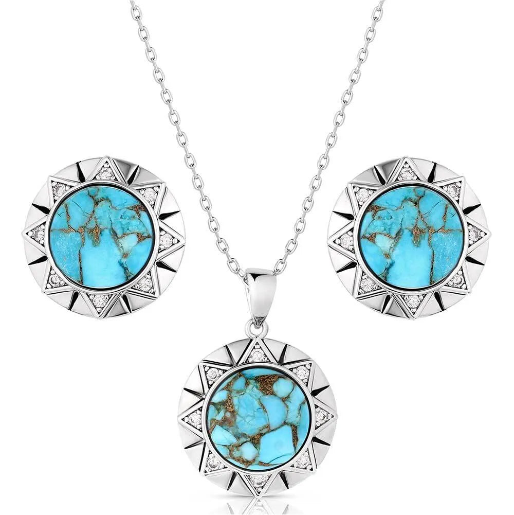 Inner Love Turquoise Jewelry Set JS6124 Jewelry Set Montana Silversmiths